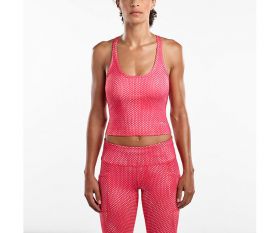 IMPULSE CROP TOP HIBISCUS